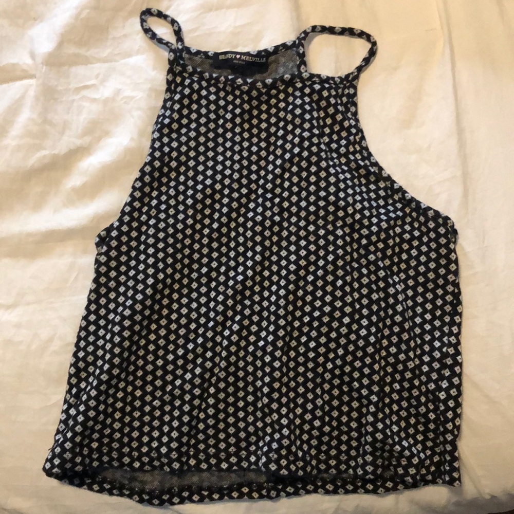 Black and white tank